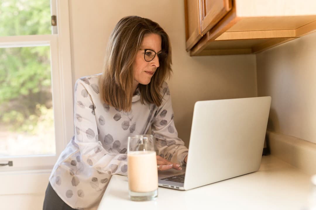 Lady at computer