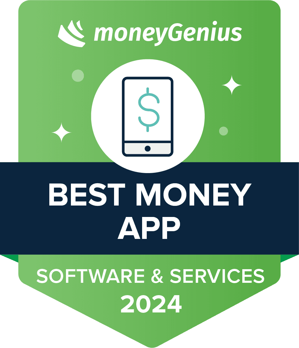 Best money app of 2024 award seal
